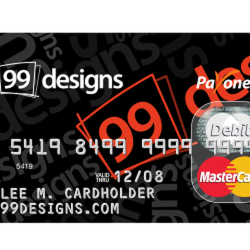 Prepaid 99designs MasterCard® (powered by Payoneer) Design by mcs