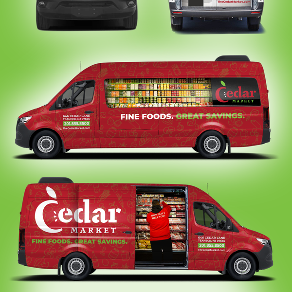 3D Van Wrap for Cedar Market