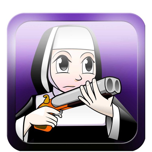 New icon for nuns fighting with monsters game Réalisé par hasahatan