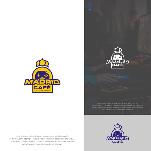 Logo for Madrid Cafe & Games Design by tapay