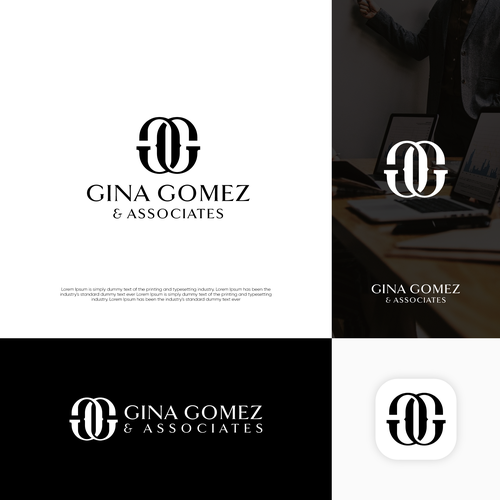 Iconic + high end monogram + text logo Design by LightningMcQueen™