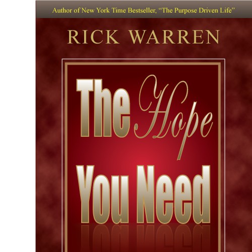 Design Rick Warren's New Book Cover Design by KamNy