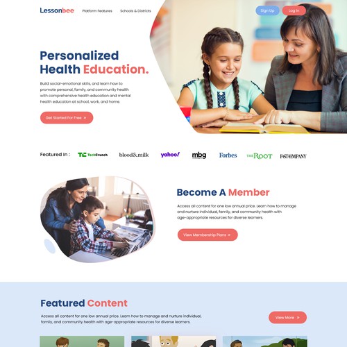 Design Gamified Health & Wellness Education Platform for Schools por unbox.style⚡️