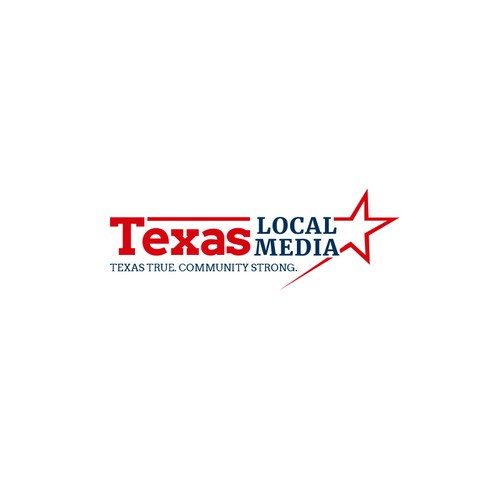 "Texas Local Media Logo" winning Logo design
