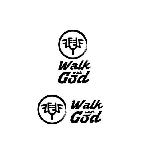 Walk With God Minimalist Luxury Logo for a Modern Faith & Fashion Brand Design by <<{P}>>