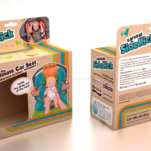 *GUARANTEED PRIZE* UNIQUE PACKAGING DESIGN FOR A CAR SEAT ACCESSORY