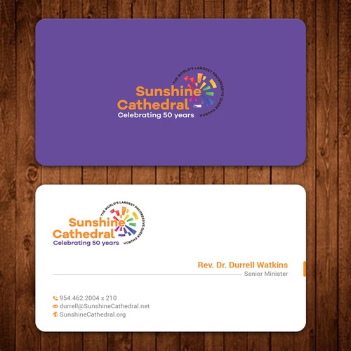 Business Card for Growing Progressing LGBTQ Church Design by ™SF_Design™