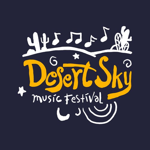 Designs Desert Sky Music Festival Logo design contest