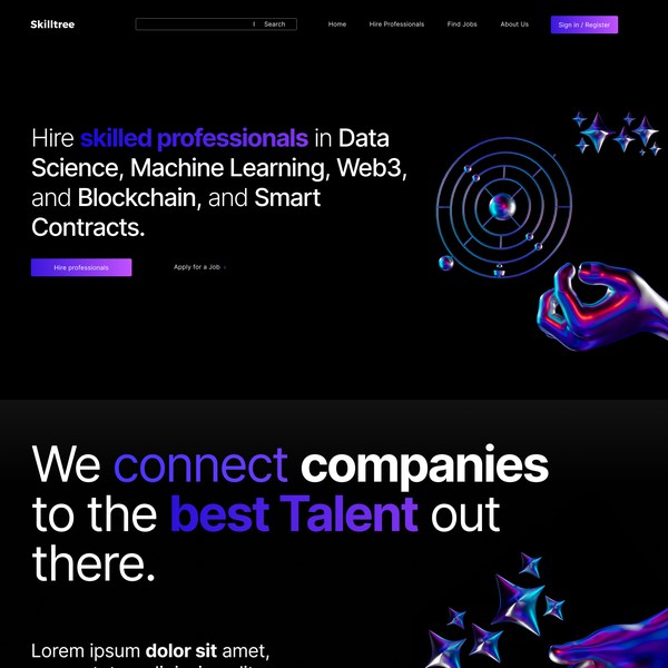 Crypto freelancing app web desing