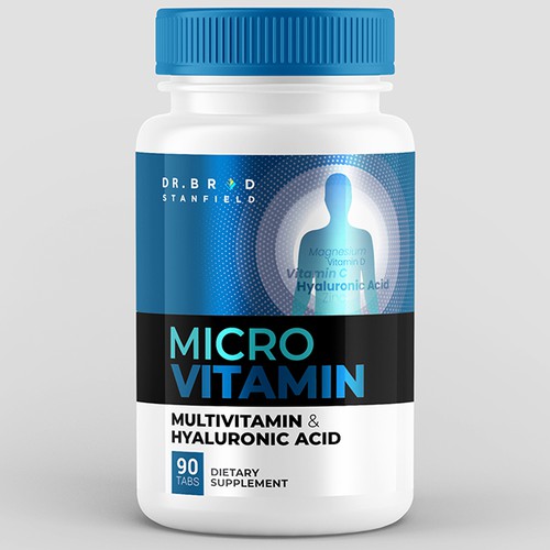 We Need a Vibrant and Scientifically-Inspired Label Design for MicroVitamin Design by Poroyo