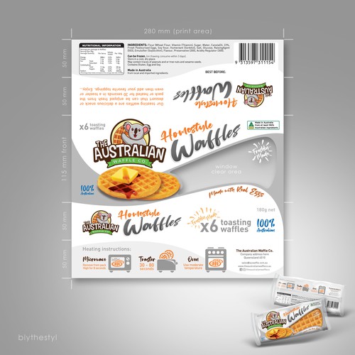 Waffle Packet Design Design by marketingmaster