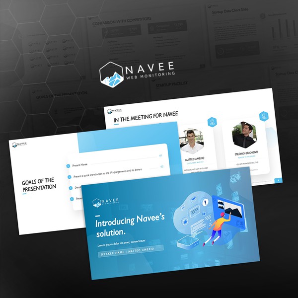 Tech startup pitch deck