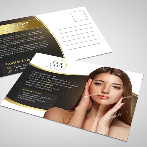 Spray tan studio seeking sexy, eye catching postcard ad. | Postcard ...