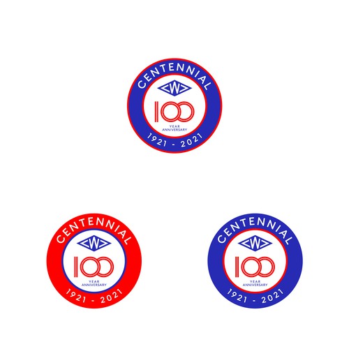 taflehさんのCentennial Anniversary Logoデザイン