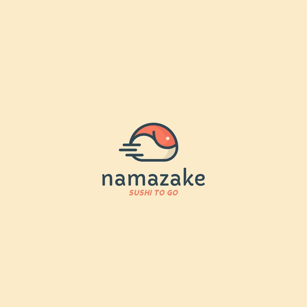 Logo concept for namazake sushi