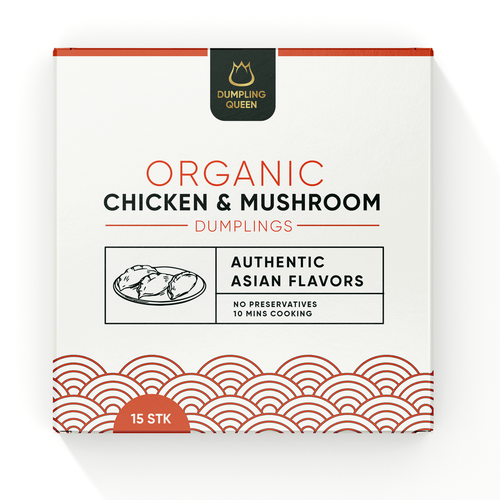 Design a premium and morden packaging for a healthy organic dumpling box Design by Sayyed Jamshed