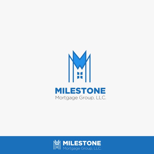 Milestone Mortgage Logo Design by Pawon Bedjo !