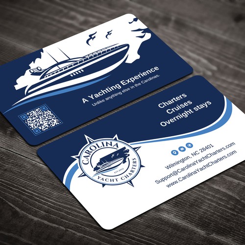 Carolina Yacht Charters Business Card Design réalisé par Brandmaker artist