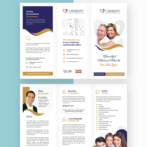 Professional looking brochure for a dental office Design by Sivash Designs