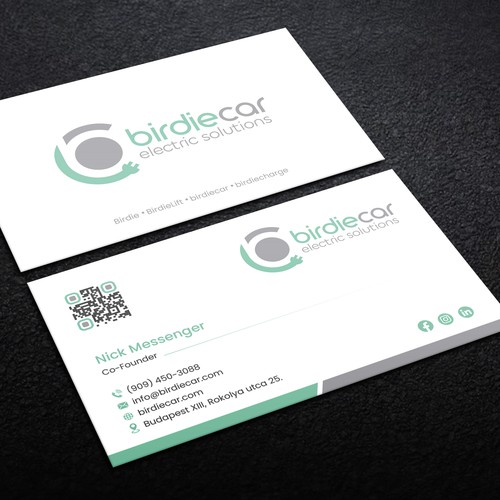 business card for company called birdie Design by Lvana_art©