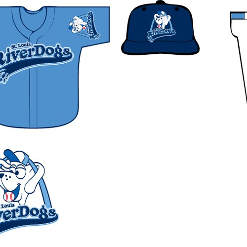 New "Riverdogs" logo for a kids baseball and soccer team / club Design by david e. hein