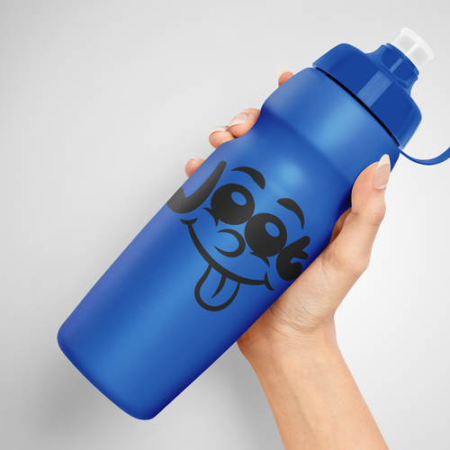 Cartoon face design for our water bottles Design by Gogili design