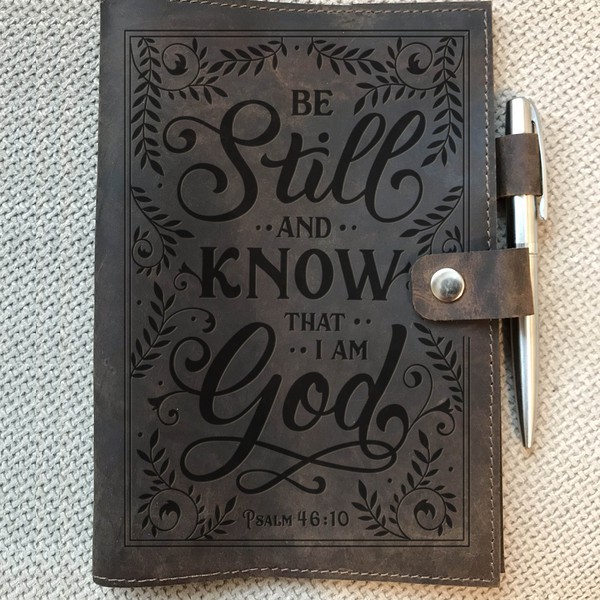 Attractive rustic text/image design for leather journal (to be embossed ...
