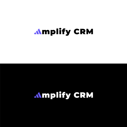 Clean and Simple Logo for CRM Software Design by BARA HITAM™
