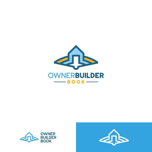 The New Owner Builder Book Logo Design by nuke.art