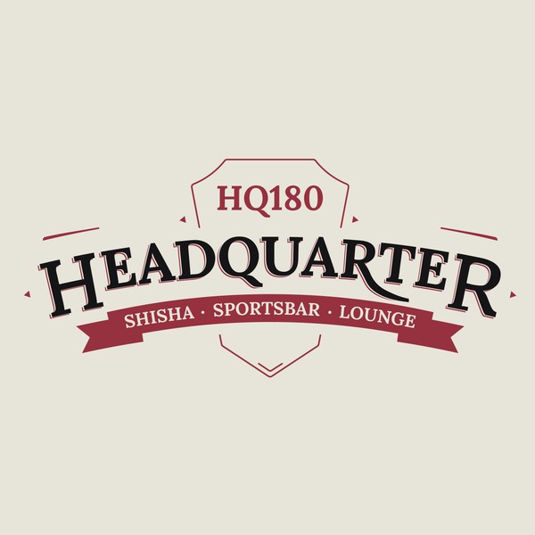 Vintage shisha bar logo