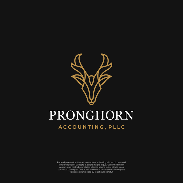 Design by Gadiel titled "Pronghorn Accounting, PLLC"