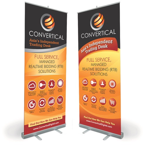 Create a Pop Up Banner design for an advertising company Signage contest