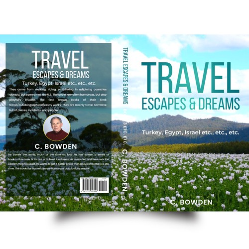 Cover for a travel/autobiography/brief essay book Design by NoBoundaries