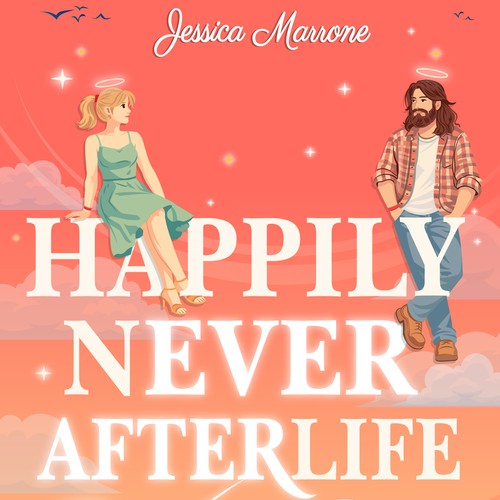 "Design a book cover for a romcom where everyone is dead" winning Book cover