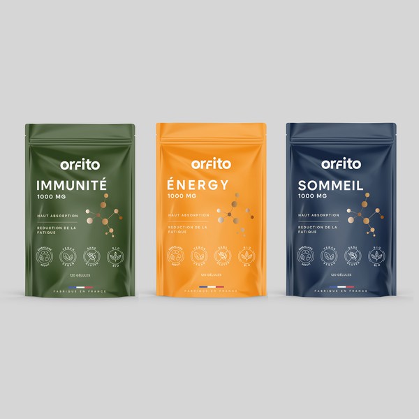 Orfito Supplement Packaging Design