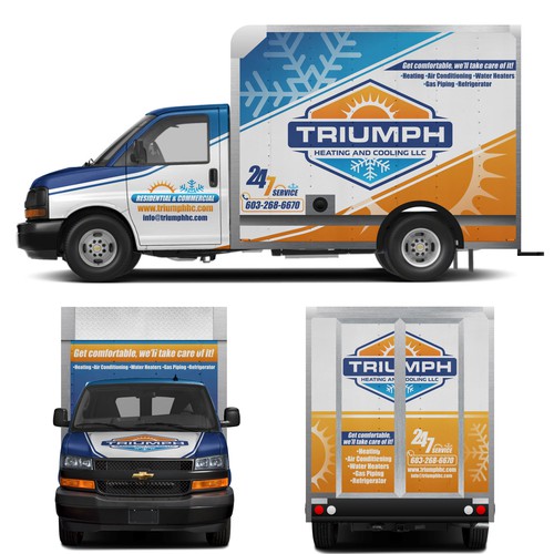 HVAC Van Wrap Design by aricaturrash