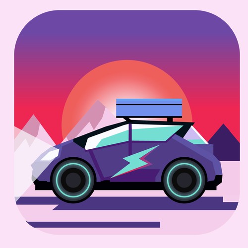 Design an iOS App icon for an electric vehicle trip planner Design by Andres M.