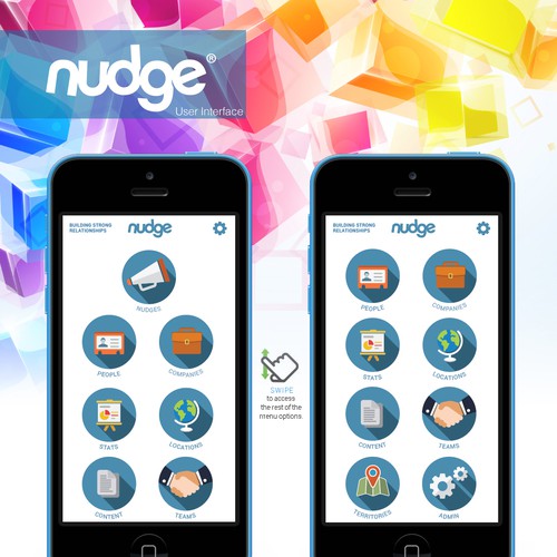 Two-screen design refresh for sales application on phone/tablet Design by Diego99