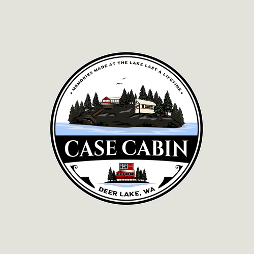 Lake cabin logo design Design by Mr. Rious ⚡