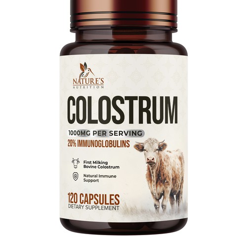 Powerful, Colostrum Design Needed for Nature's Nutrition Design by UnderTheSea™