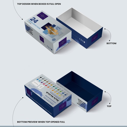 Design an artistic set paint box Design by P'ConceptOriginality