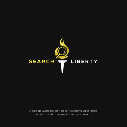 Sexy Techy Dark Modern Brand for Libertarians-ontwerp door jacondsign