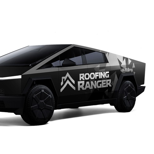 Roofing Ranger Cybertruck design Design by Art Mahno ✔