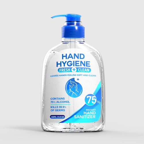 Hand Sanitizer Product Label / Logo Design Design by fafa80
