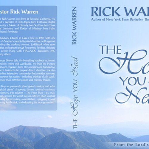 Design Rick Warren's New Book Cover Design by Floating Baron