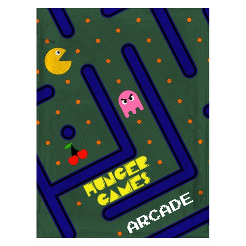 Design cover art for PACMAN arcade exhibit Design by Windmill Designer™