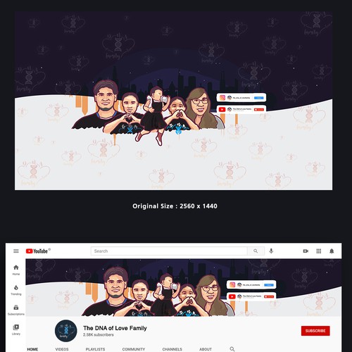 Design Take on this family task and help my YouTube family Channel get started. por Jenabs