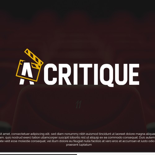 What would a film critique logo look like? Design by danil_crea