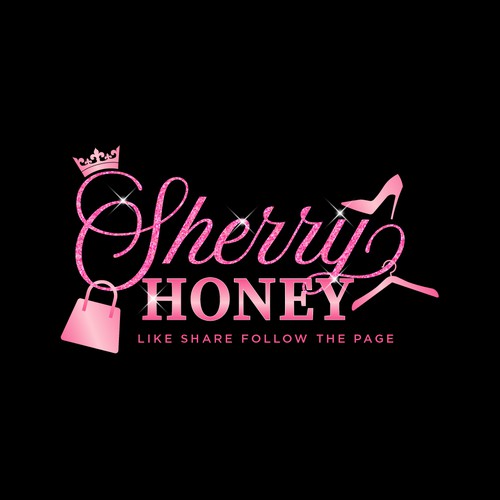 Design Sherry Honey clothing logo di Mi&Me