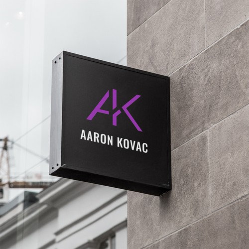 Design a personal branding logo for Business consulting using my name Aaron Kovac OR initials AK Design by des13n ©